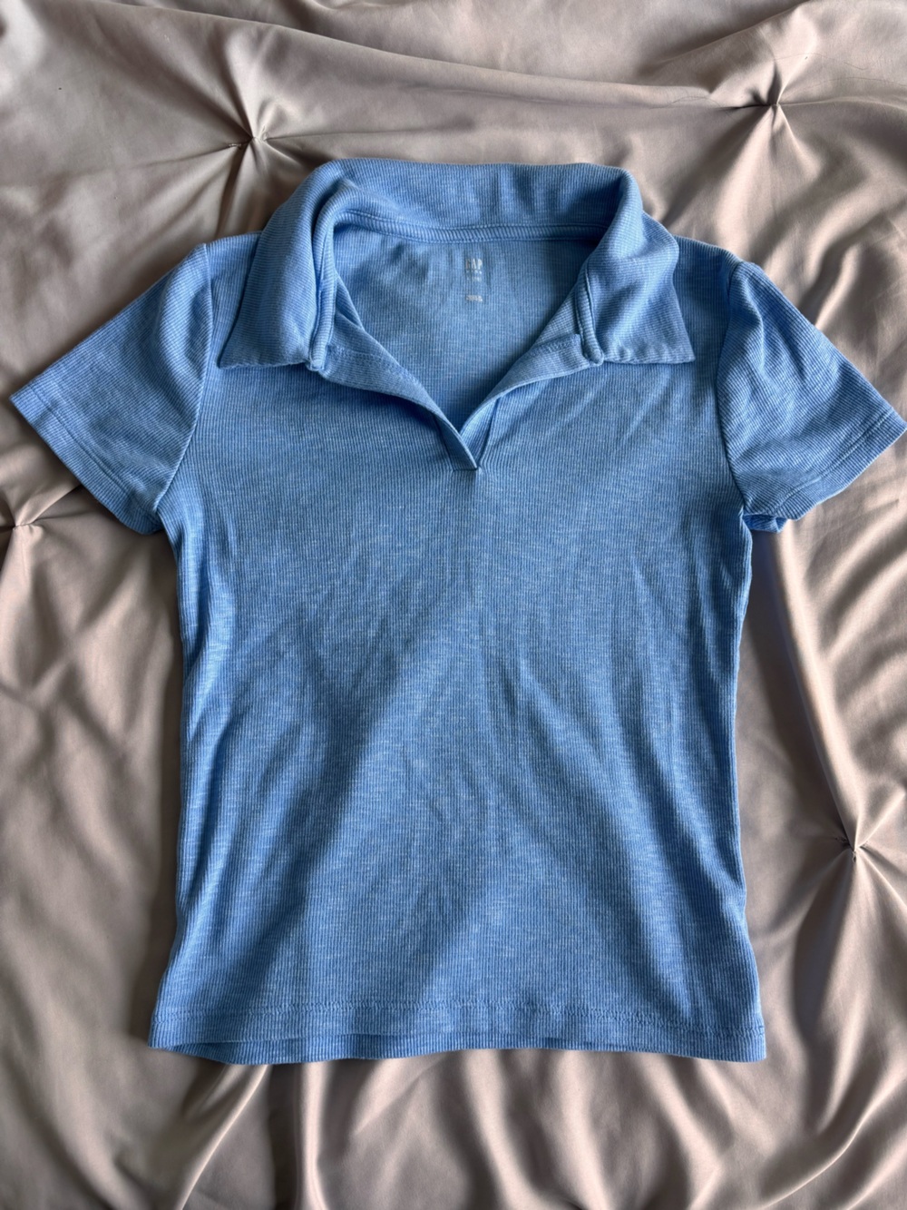 Gap Kids Blue Polo T-Shirt Top Size Large (10) Girls